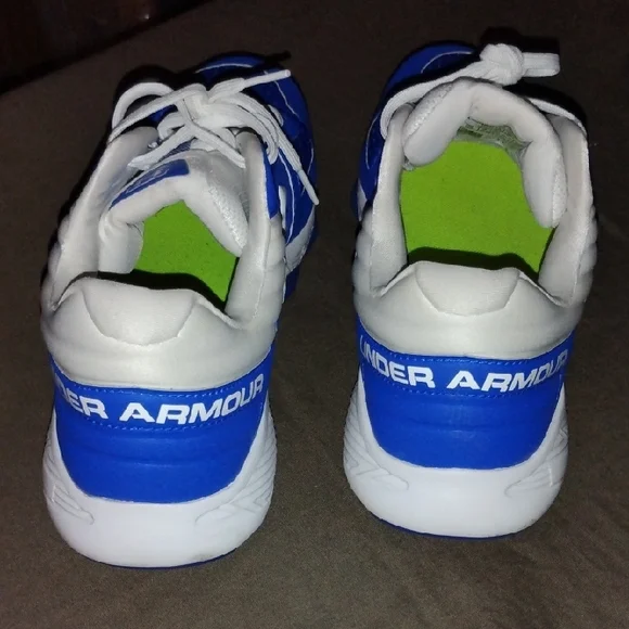 Under Armour Yard Trainer - Turf Men's Sneakers  Blue and White 11.5 - Picture 4 of 5